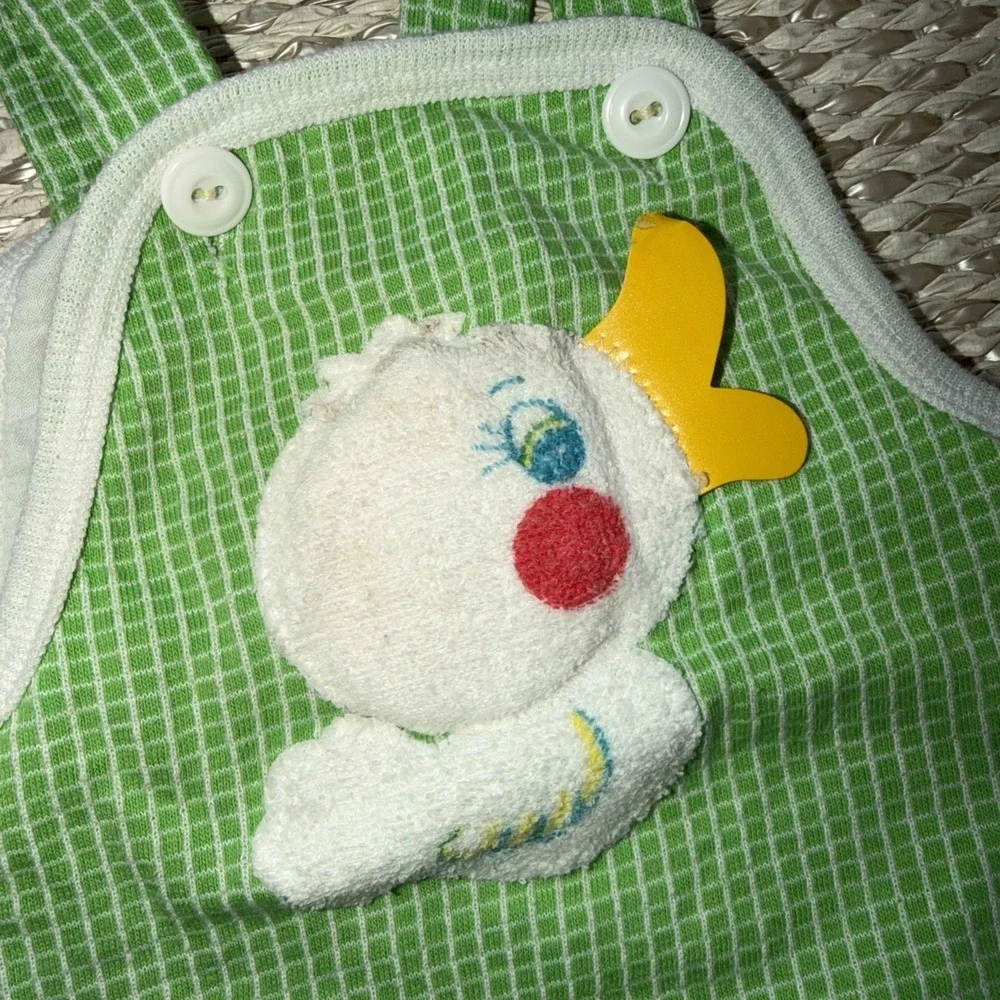 Vintage‎ Carters Duckie Romper Onc Piece Bubble Shortalls . 6 Months Squeaky